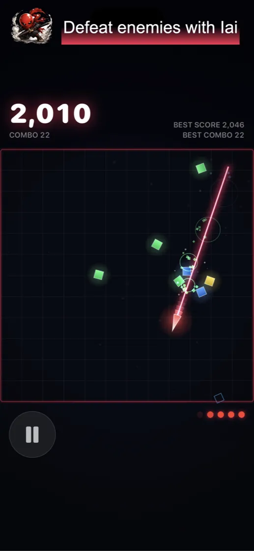 Defeat enemies with Iai